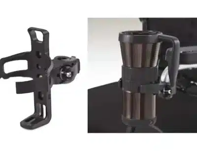 Sujeta vasos ajustable para sillas de ruedas