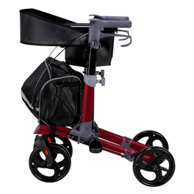 2229 ROLLATOR ALUM. PLEG. CON FRENOS NUEVO ESTILO (ROJO)