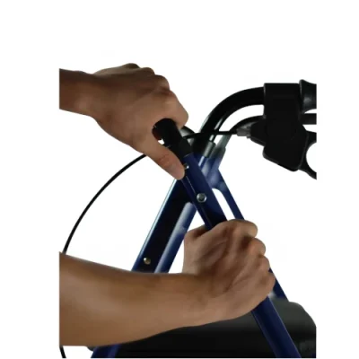 22221A ROLLATOR ALUM. CON FRENOS Y ASIENTO REGULABLE (AZUL)