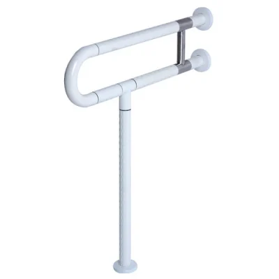 21783 BARRA ABATIBLE DE ACERO INOXIDABLE, BLANCO