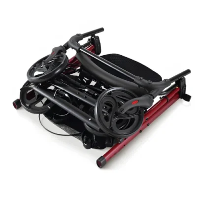 22271 ROLLATOR ALUM. CON ASIENTO REGULABLE EN ALTURA (ROJO)