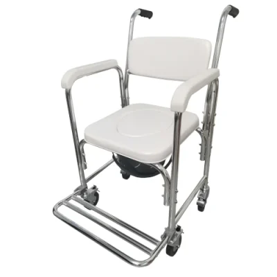 22091 SILLA COMFORT DE ALUMINIO CON INODORO Y RUEDAS