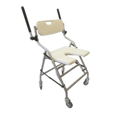 22981 SILLA DE DUCHA PLEGABLE, ASIENTO U Y RUEDAS